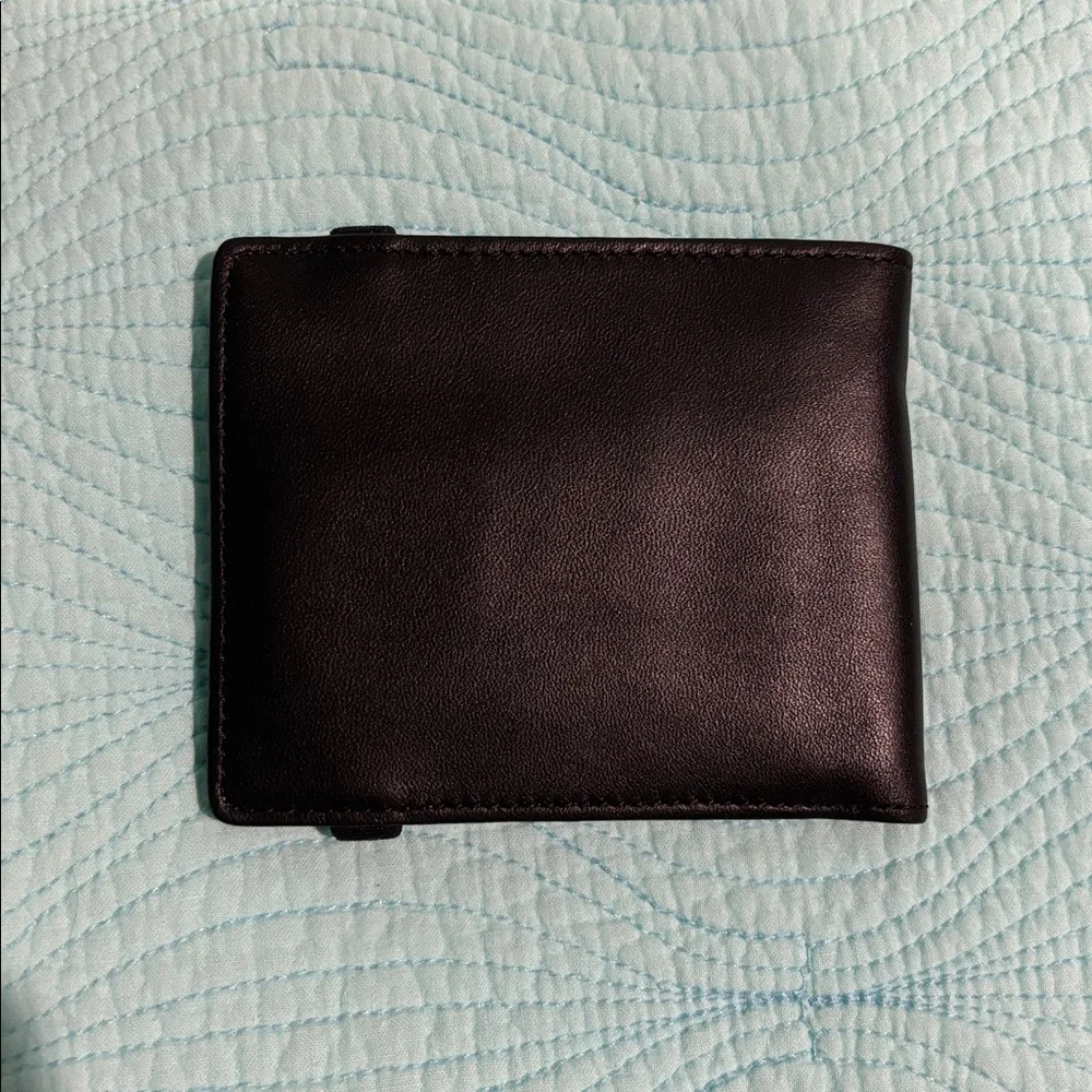 Armani Exchange Leather Wallet with Strap